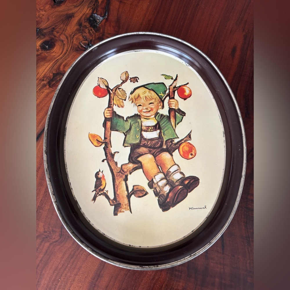 Hummel “Apple Tree Boy” Oval Metal Tin Tray